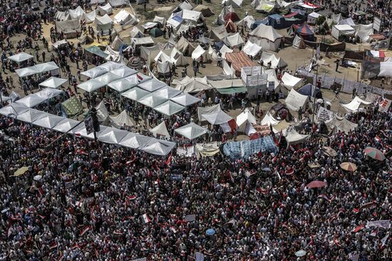 Rallies of supporters and opponents of President Morsi in Cairo