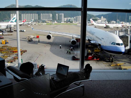Hong Kong Airport as seen by a passenger