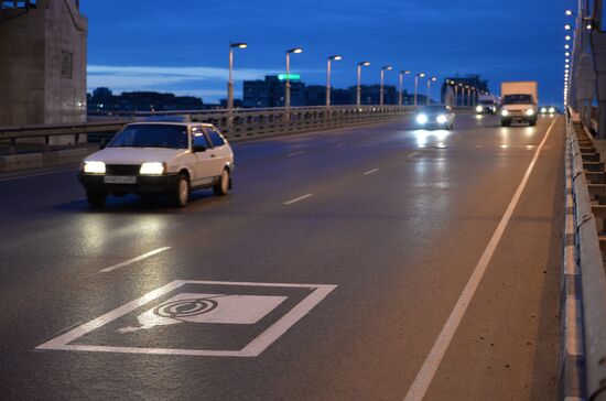 New road markings and signs on Russian highways