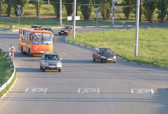 New road markings and signs on Russian highways