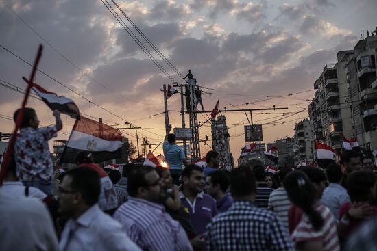 Mass protests in Cairo