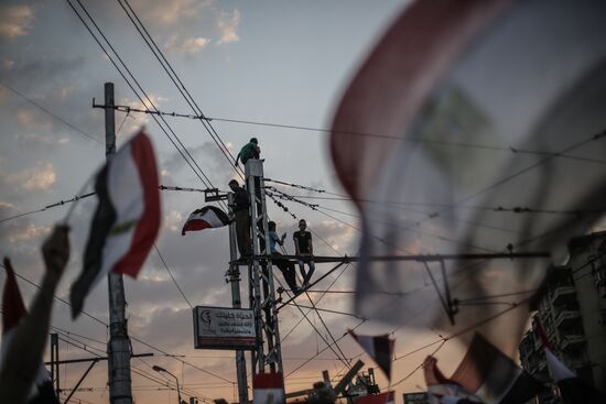 Mass protests in Cairo