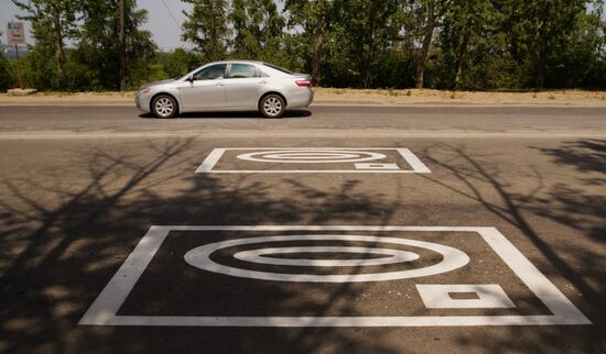 New road markings and signs on Russian highways