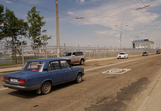 New road markings and signs on Russian highways
