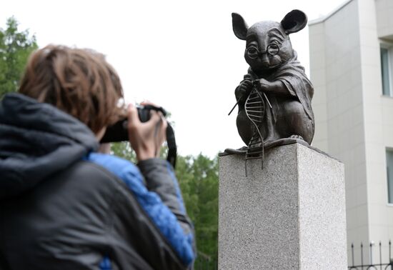 Monument to lab mouse unveiled in Novosibirsk