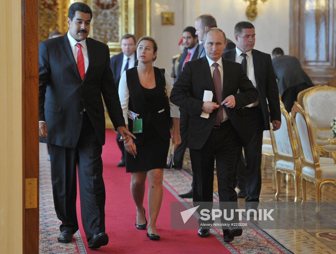 Russian President Vladimir Putin meets with Nicolás Maduro