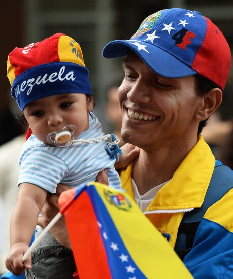 Opening of Hugo Chavez street in Moscow