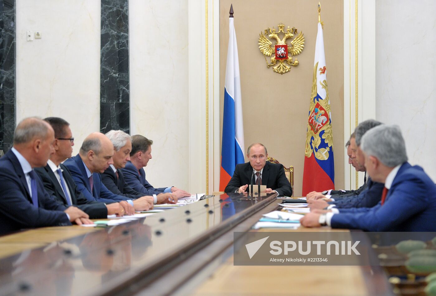 President Vladimir Putin chairs meeting in Kremlin
