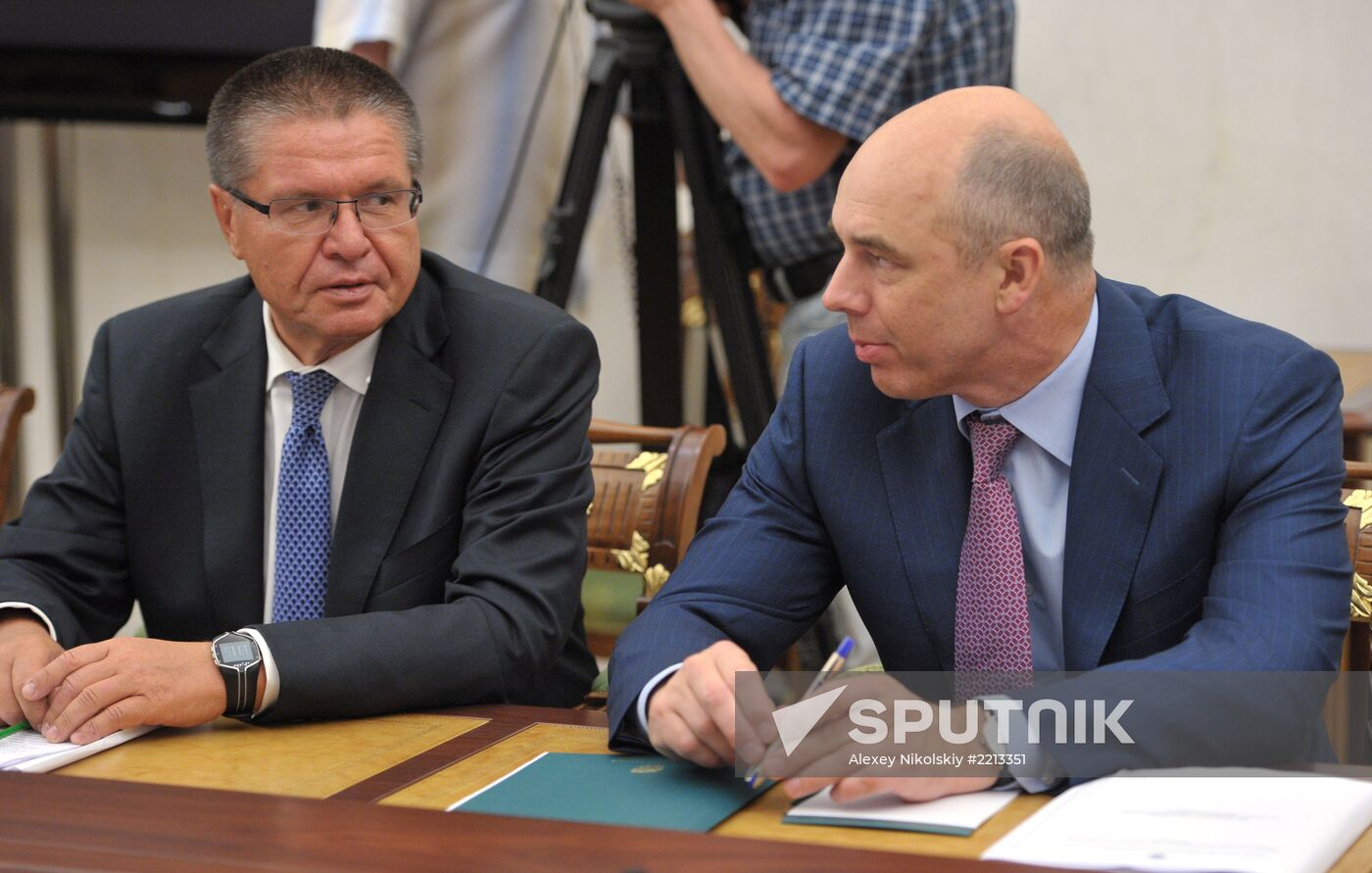President Vladimir Putin chairs meeting in Kremlin