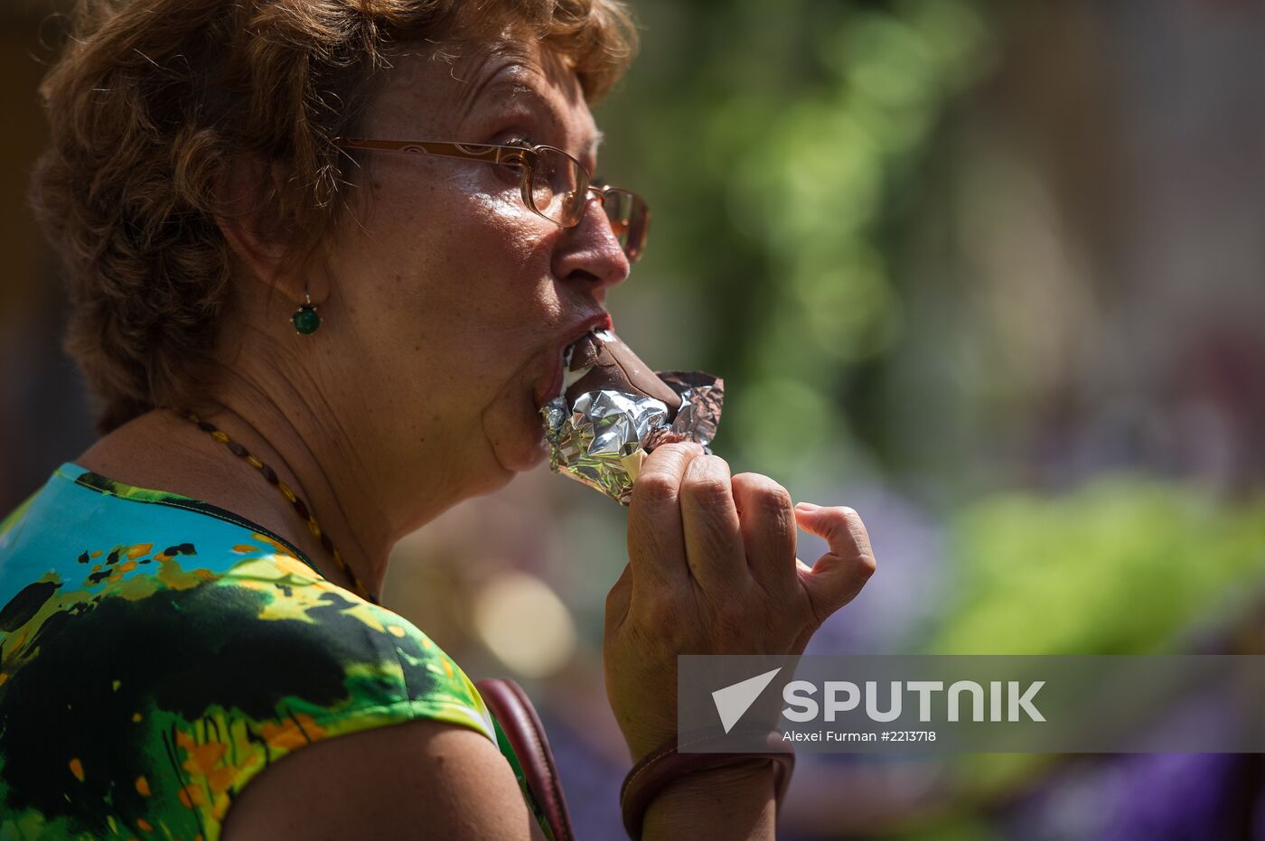 Ice cream festival at Moscow's GUM department store