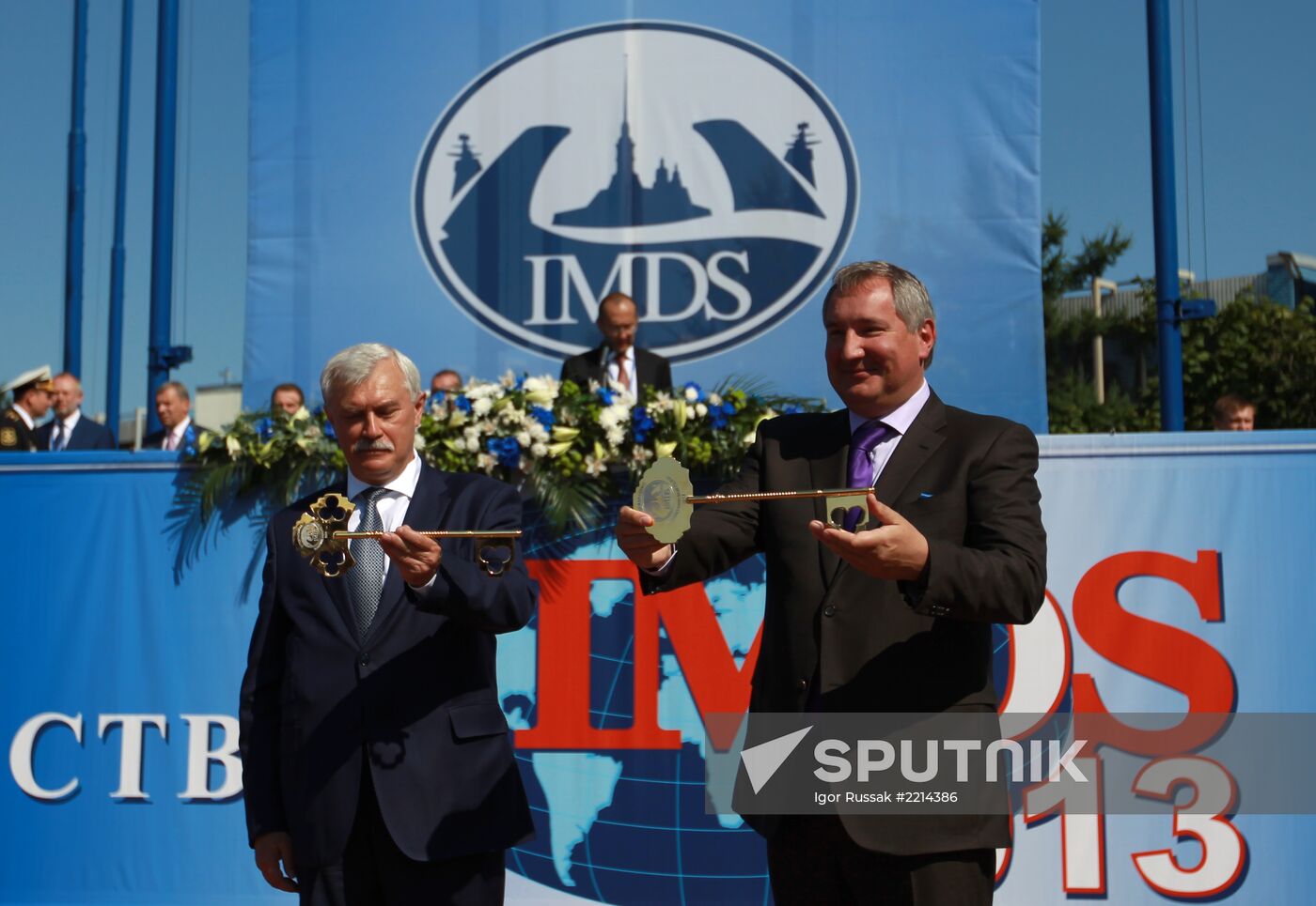 Opening of International Maritime Defense Show in St. Petersburg