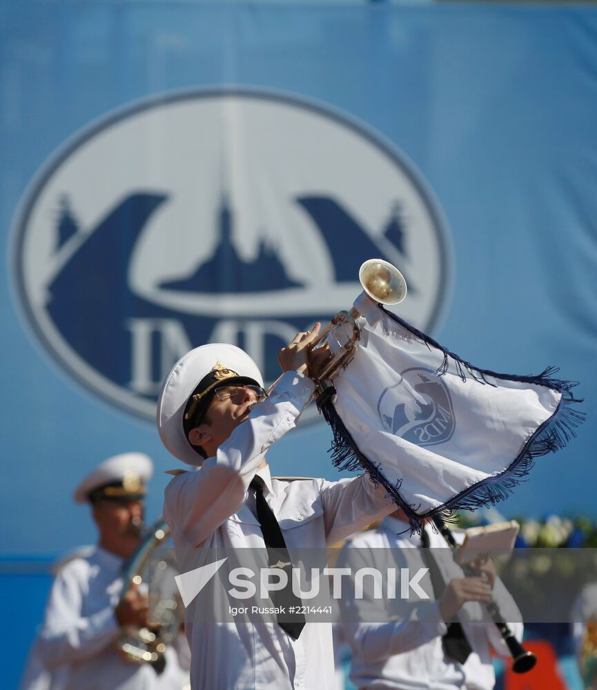 Opening of International Maritime Defense Show in St. Petersburg