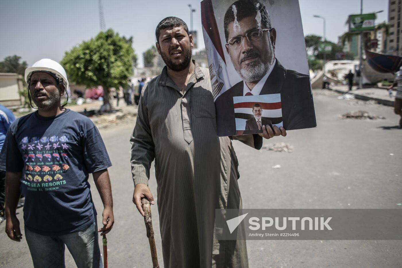 Tent camp of toppled Egyptian president's advocates