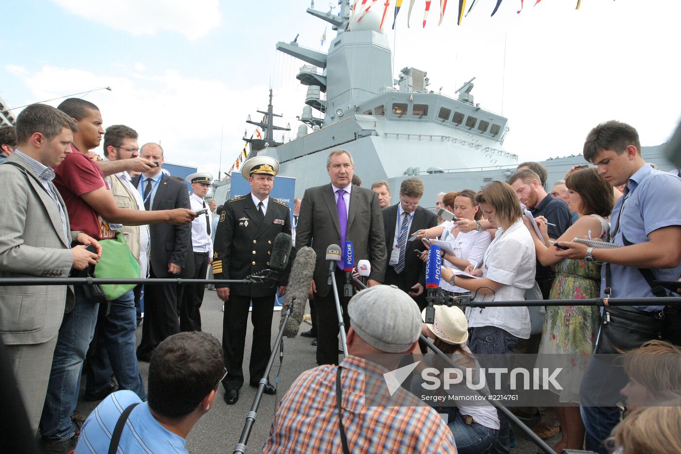 Opening of International Maritime Defense Show in St. Petersburg