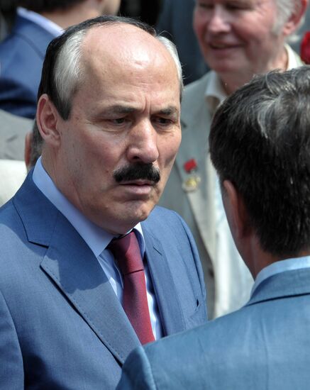 Unveiling of monument to Rasul Gamzatov