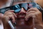 A member of the audience at the Kazan Arena before the opening ceremony of the 27th World Summer Universiade in Kazan. Location: Russia, Republic of Tatarstan, Kazan. Author: Alexey Kudenko/Sputnik. Opening ceremony of 27th World Summer Universiade in Kazan