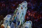 Performers at the opening ceremony of the 27th World Summer Universiade in Kazan, held at the Kazan Arena in Kazan. Location: Russia, Republic of Tatarstan, Kazan. Author: Vladimir Astapkovich/Sputnik. Opening ceremony of 27th World Summer Universiade in Kazan