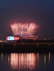 A fireworks display at the opening ceremony of the 27th World University Summer Games at the Kazan Arena stadium, Kazan. Location: Russia, Republic of Tatarstan, Kazan. Author: Alexey Malgavko/Sputnik. Opening ceremony of 27th World Summer Universiade in Kazan