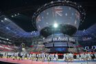 A delegation at the opening of the 27th World Summer Universiade at the Kazan Arena in Kazan. Location: Russia, Republic of Tatarstan, Kazan. Author: Vladimir Astapkovich/Sputnik. Opening ceremony of 27th World Summer Universiade in Kazan