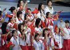Chinese delegation at the opening of the 27th World Summer Universiade at the Kazan Arena in Kazan. Location: Russia, Republic of Tatarstan, Kazan. Author: Alexey Filippov/Sputnik. Opening ceremony of 27th World Summer Universiade in Kazan