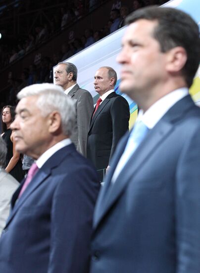 Vladimir Putin at opening ceremony of 2013 Universiade in Kazan