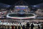 The Russian national team parading at the opening ceremony of the 27th World University Summer Games at the Kazan Arena stadium, Kazan. Location: Russia, Republic of Tatarstan, Kazan. Author: Alexander Vilf/Sputnik. Opening ceremony of 27th World Summer Universiade in Kazan