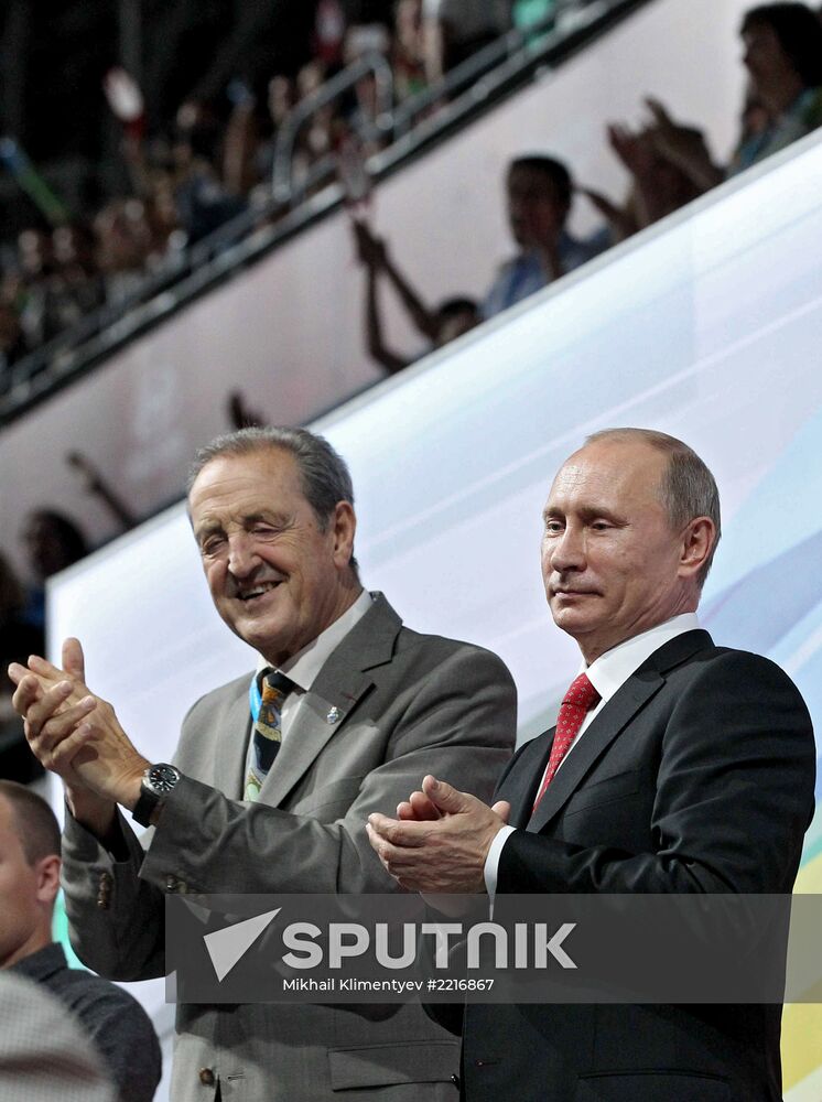 Vladimir Putin at opening ceremony of 2013 Universiade in Kazan