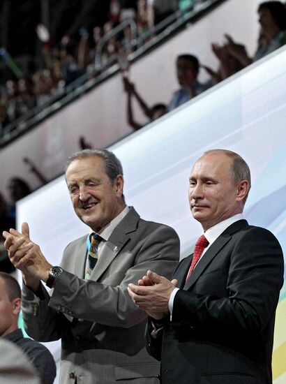 Vladimir Putin at opening ceremony of 2013 Universiade in Kazan