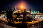 Technicians at Kazan Arena stadium after the opening ceremony of the 27th World Summer Universiade in Kazan Location: Russia, Republic of Tatarstan, Kazan. Author: Anton Denisov/Sputnik. Opening ceremony of 27th World Summer Universiade in Kazan