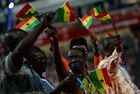 Ghana's national team parading at the opening ceremony of the 27th World Summer Universiade 2013 at Kazan Arena stadium in Kazan. Location: Russia, Republic of Tatarstan, Kazan. Author: Alexey Kudenko/Sputnik. Opening ceremony of 27th World Summer Universiade in Kazan