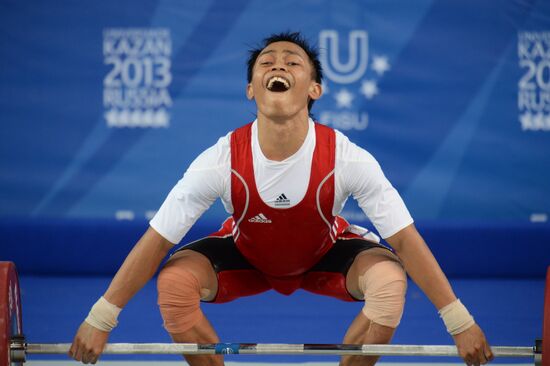 2013 Universiade. Weightlifting. Day One