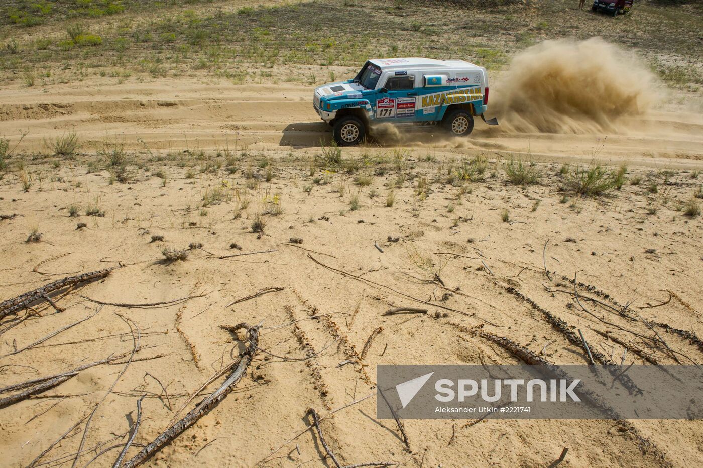 Motorsports. Silk Way Rally-Raid. First stage