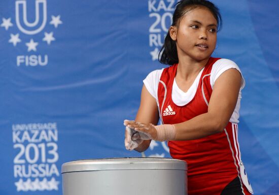 2013 Universiade. Weightlifting. Day One