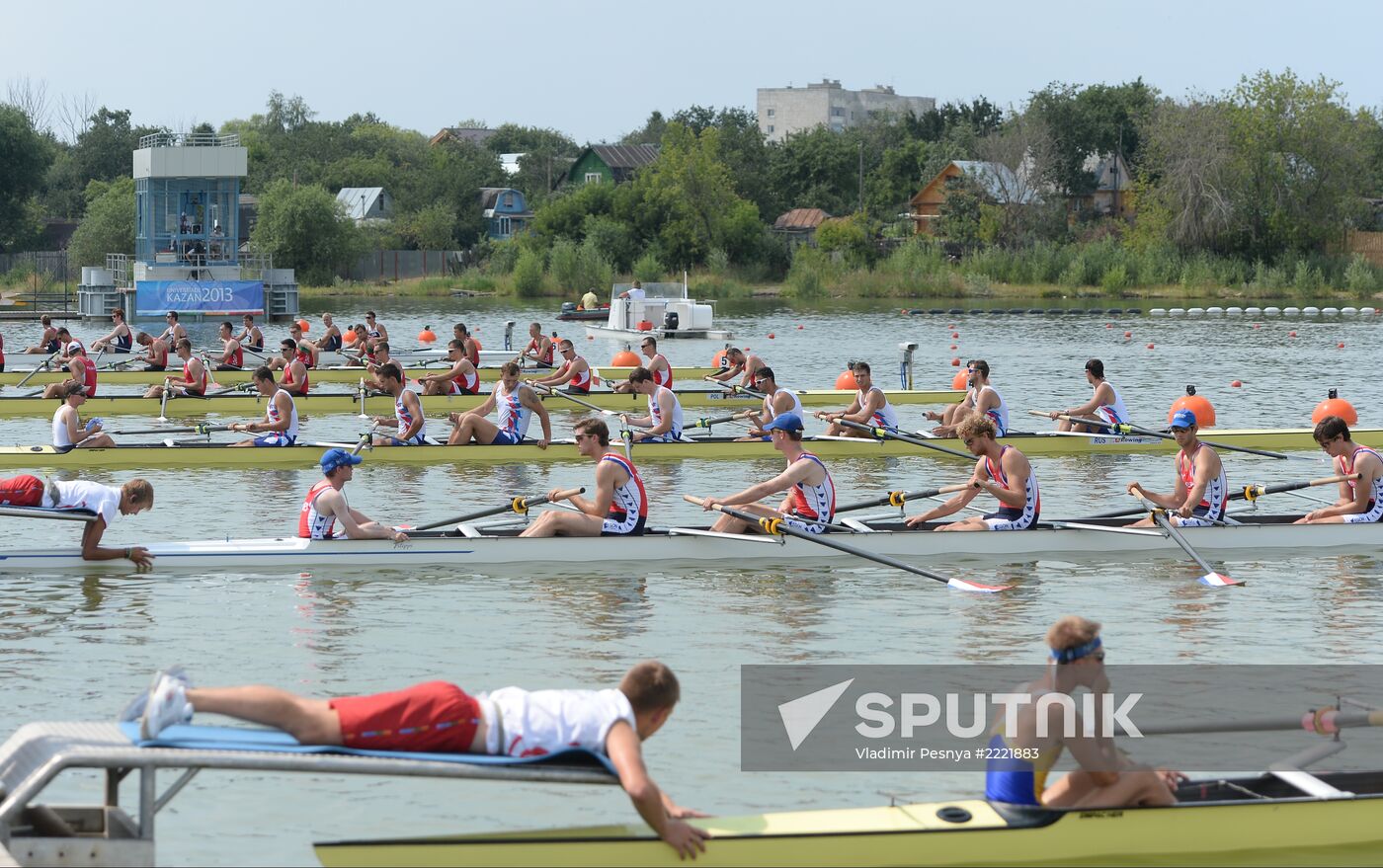2013 Universiade. Rowing. Day Three