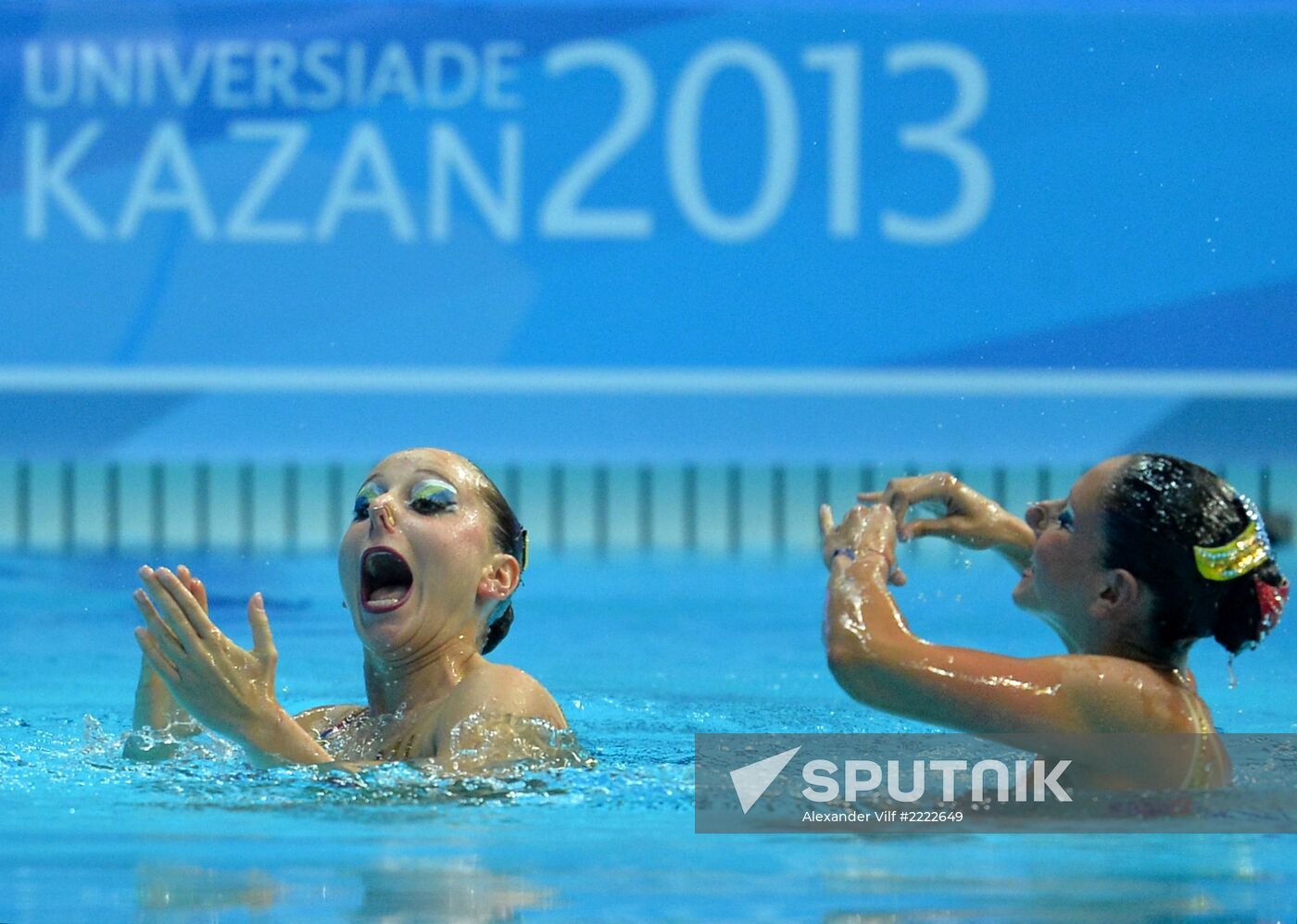 2013 Universiade. Day Three. Synchronized swimming. Duets.Finals