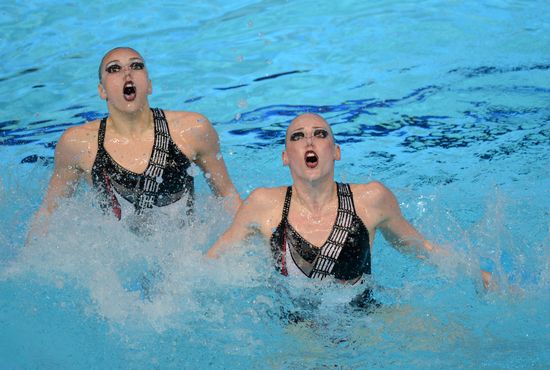 2013 Universiade. Day Three. Synchronized swimming. Duets.Finals
