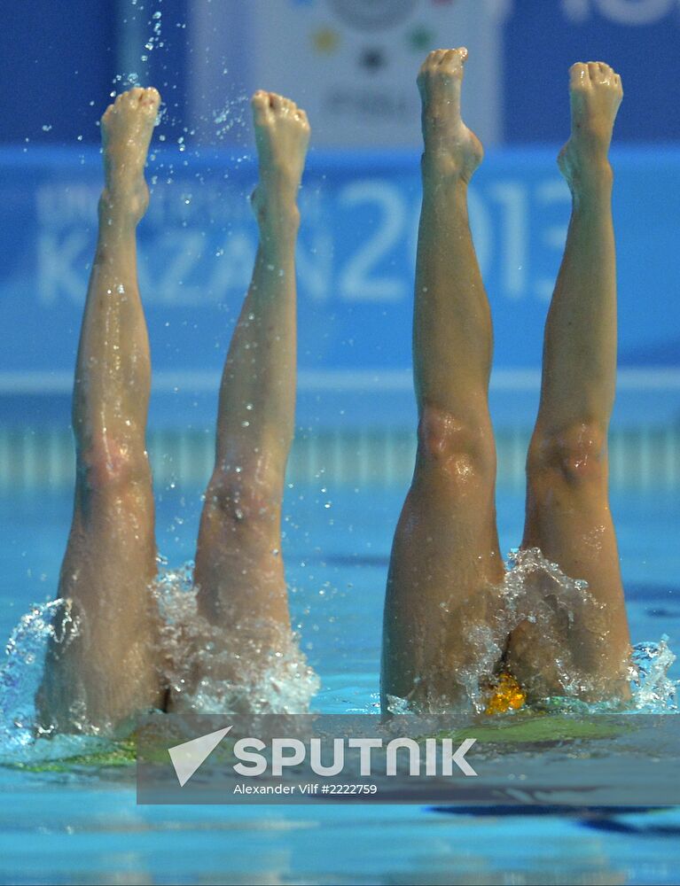 2013 Universiade. Day Three. Synchronized swimming. Duets.Finals