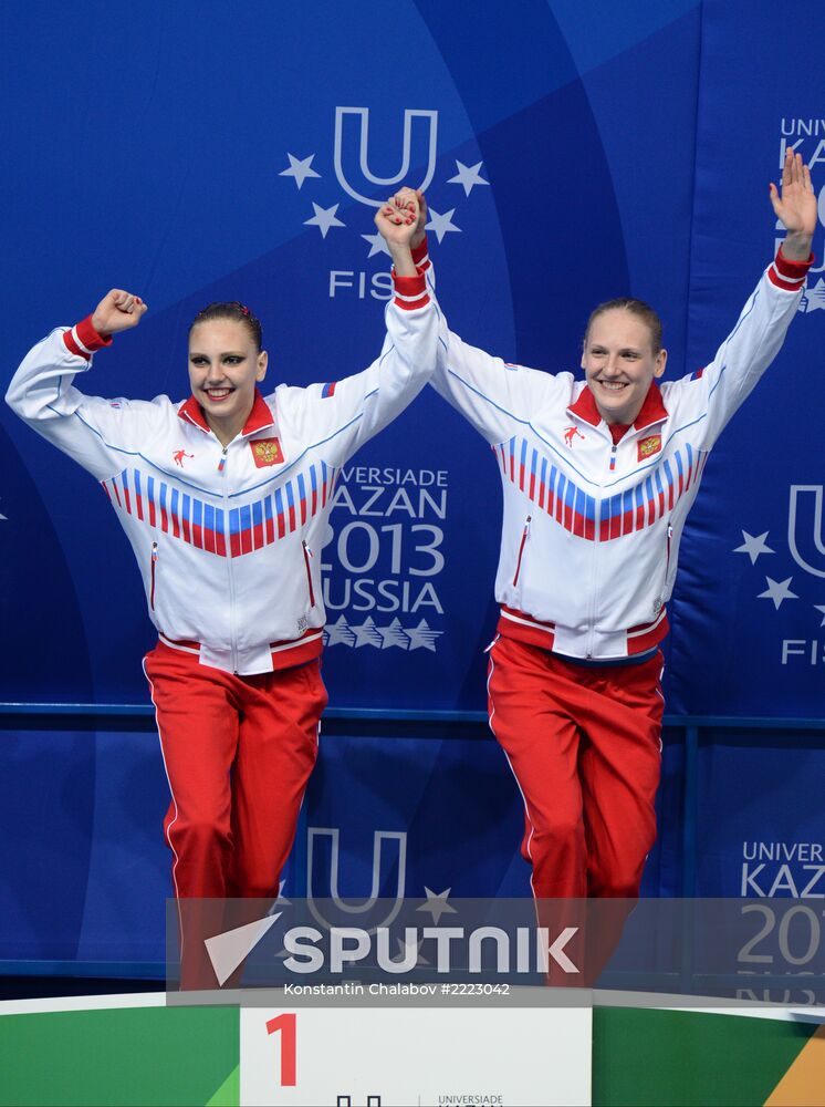 2013 Universiade. Day Three. Synchronized swimming. Duets.Finals