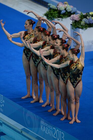 2013 Universiade. Synchronized swimming. Teams.Finals. Day Three