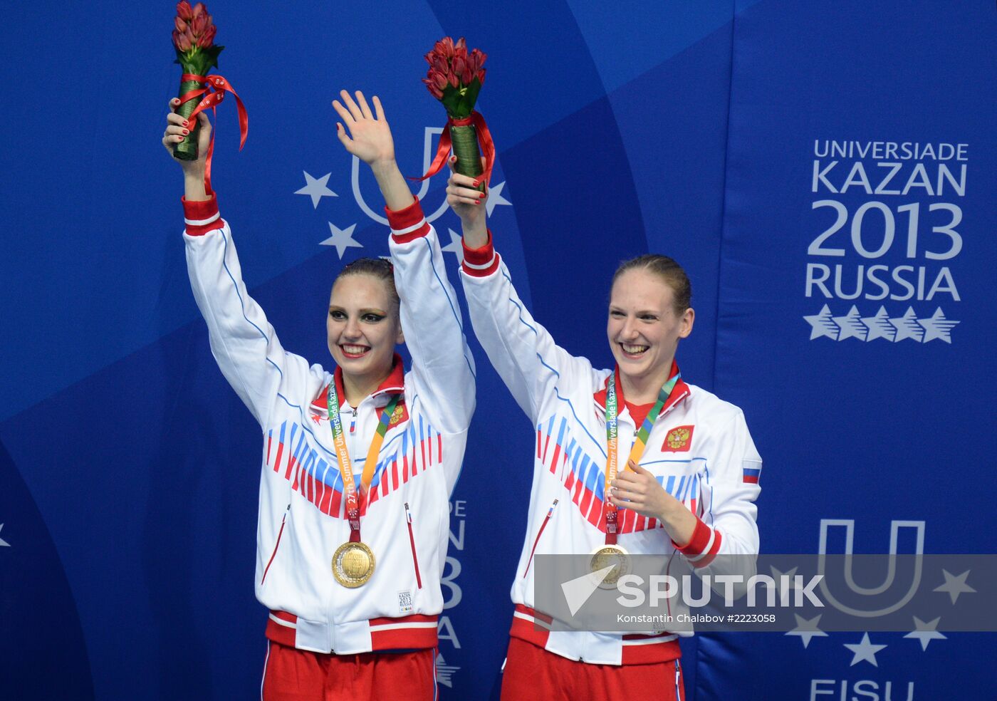 2013 Universiade. Day Three. Synchronized swimming. Duets.Finals