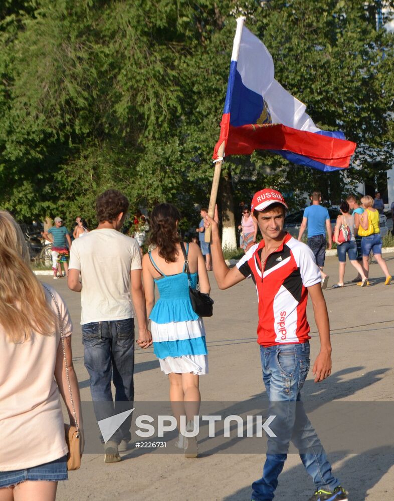 Pugachyov residents rally against migrants