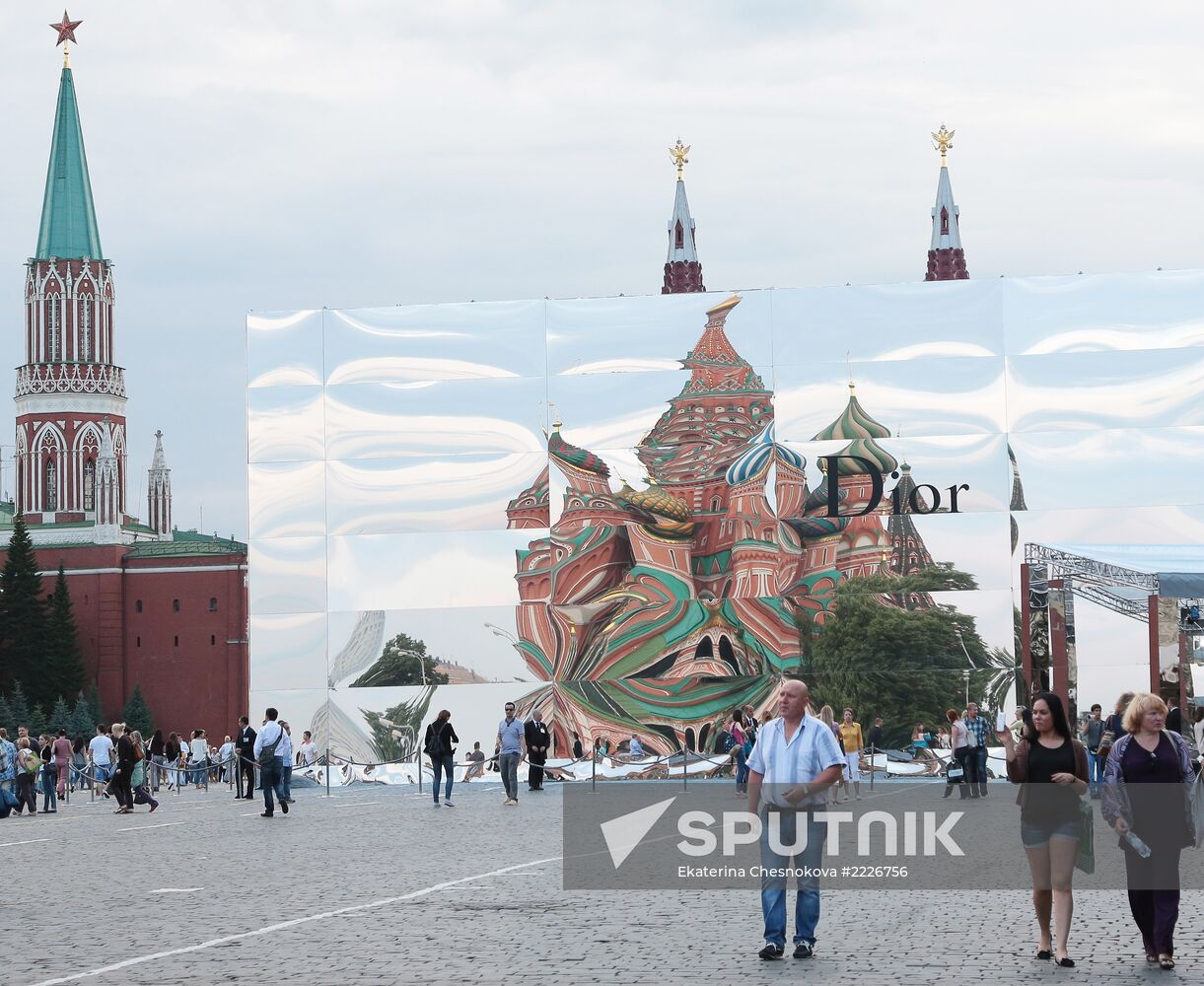 Dior fashion show on Red Square