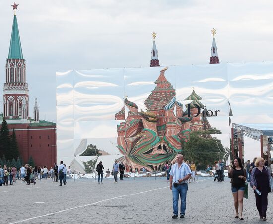 Dior fashion show on Red Square