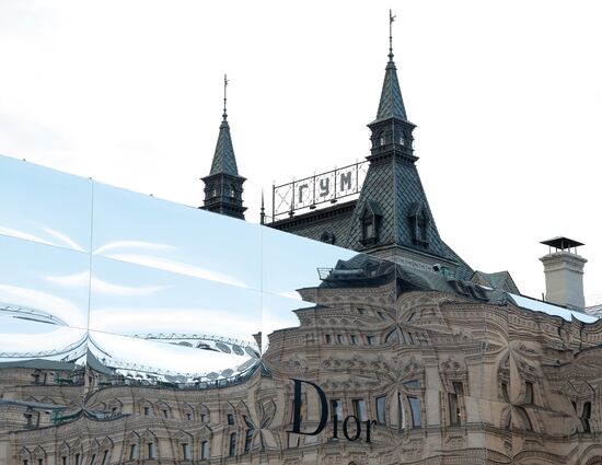 Dior fashion show on Red Square