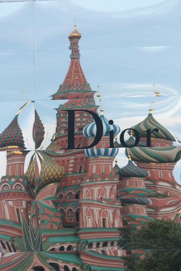 Dior fashion show on Red Square