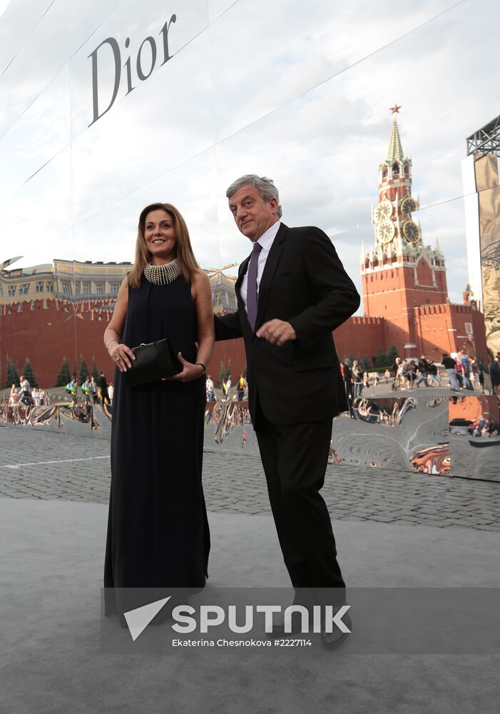 Dior fashion show on Red Square