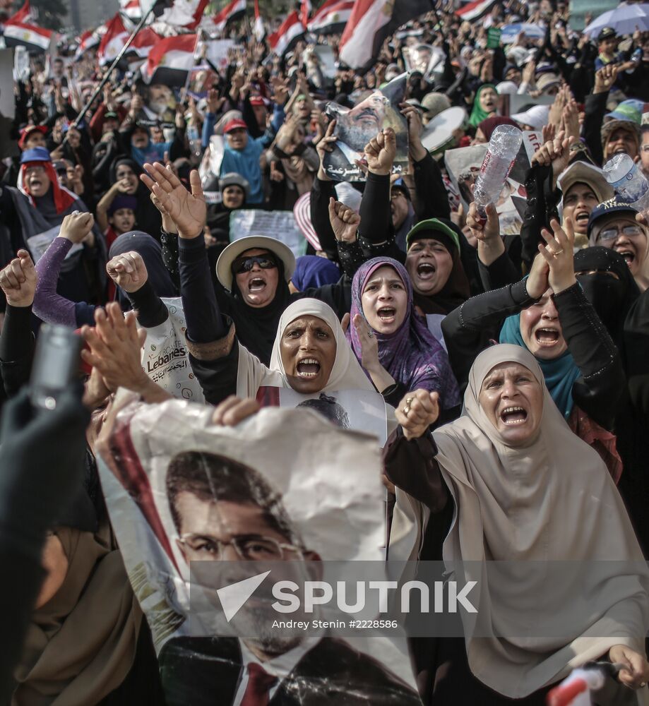 Rally in support of Mohamed Morsi in Cairo