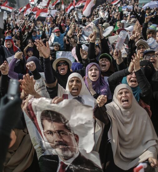 Rally in support of Mohamed Morsi in Cairo