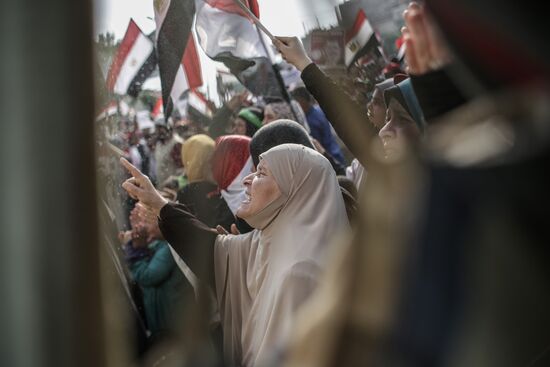 Rally in support of Mohamed Morsi in Cairo