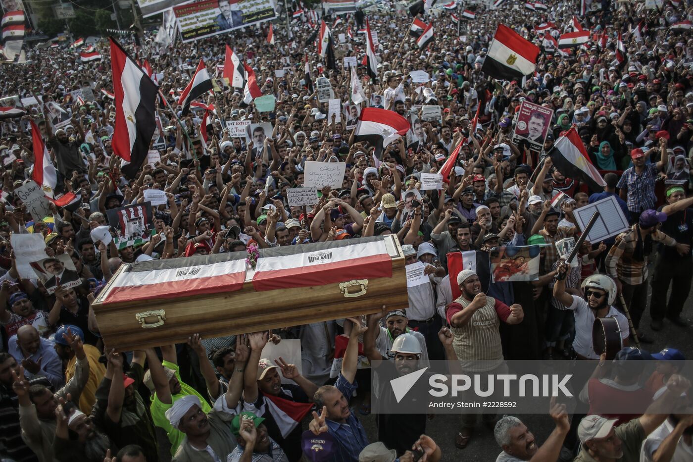 Rally in support of Mohamed Morsi in Cairo